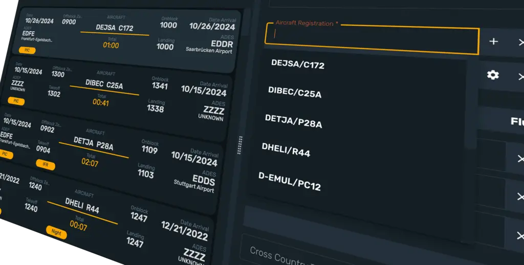 CloudLog digital pilot logbook - intelligent flight tracking